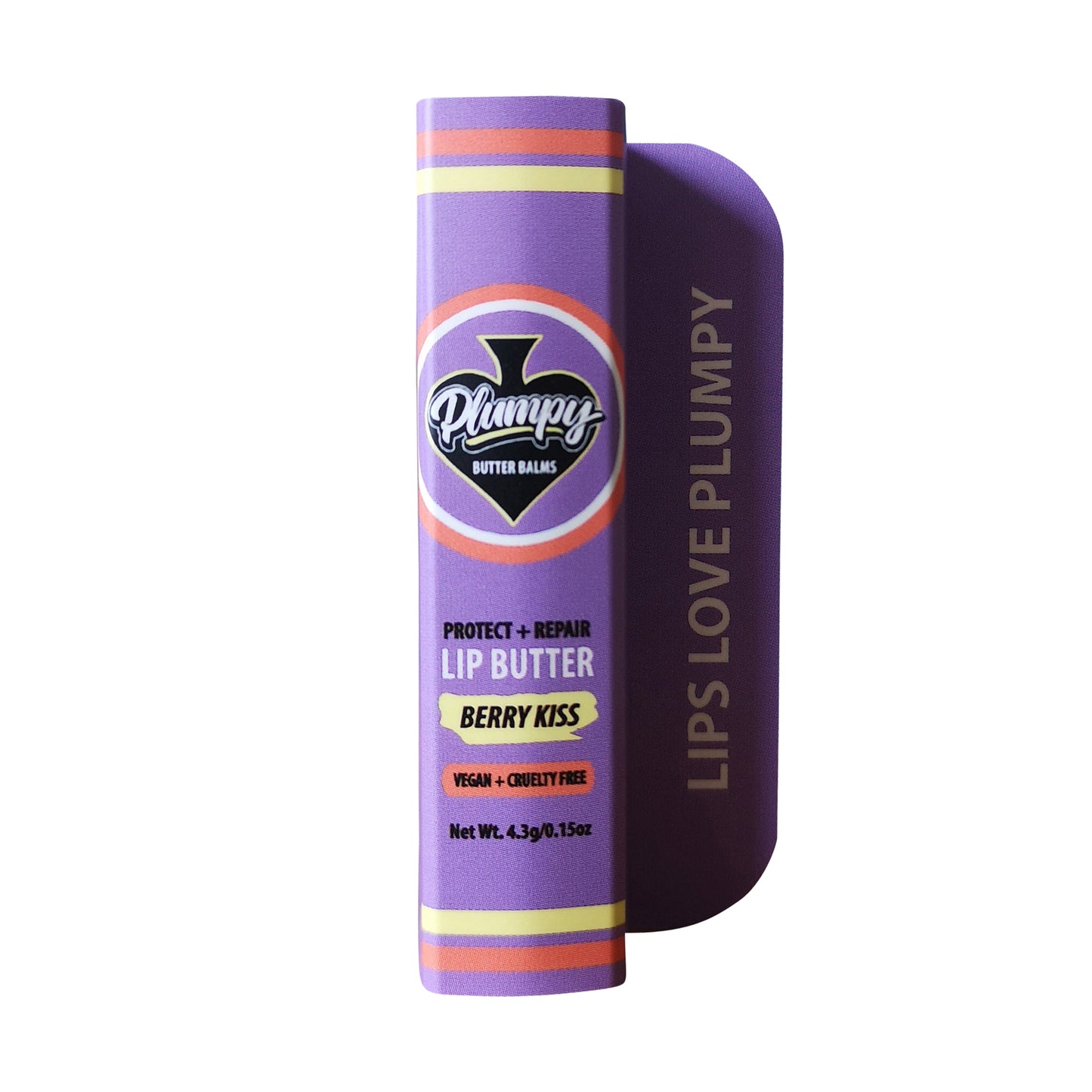 Plumpy Balms Berry Kiss Vegan Lip Butter Stick