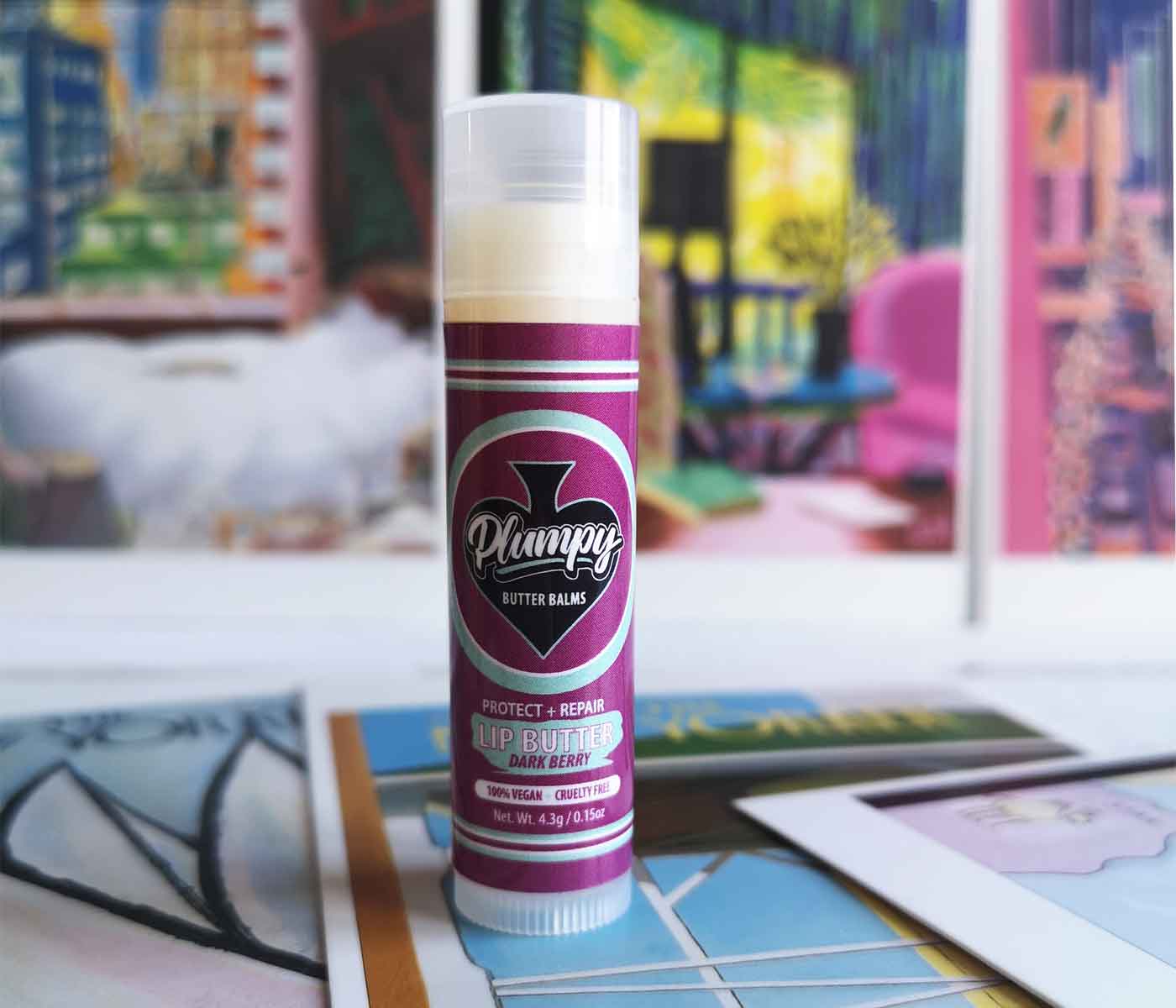 Plaumpy Balms Vegan lip balm  berry flavoured