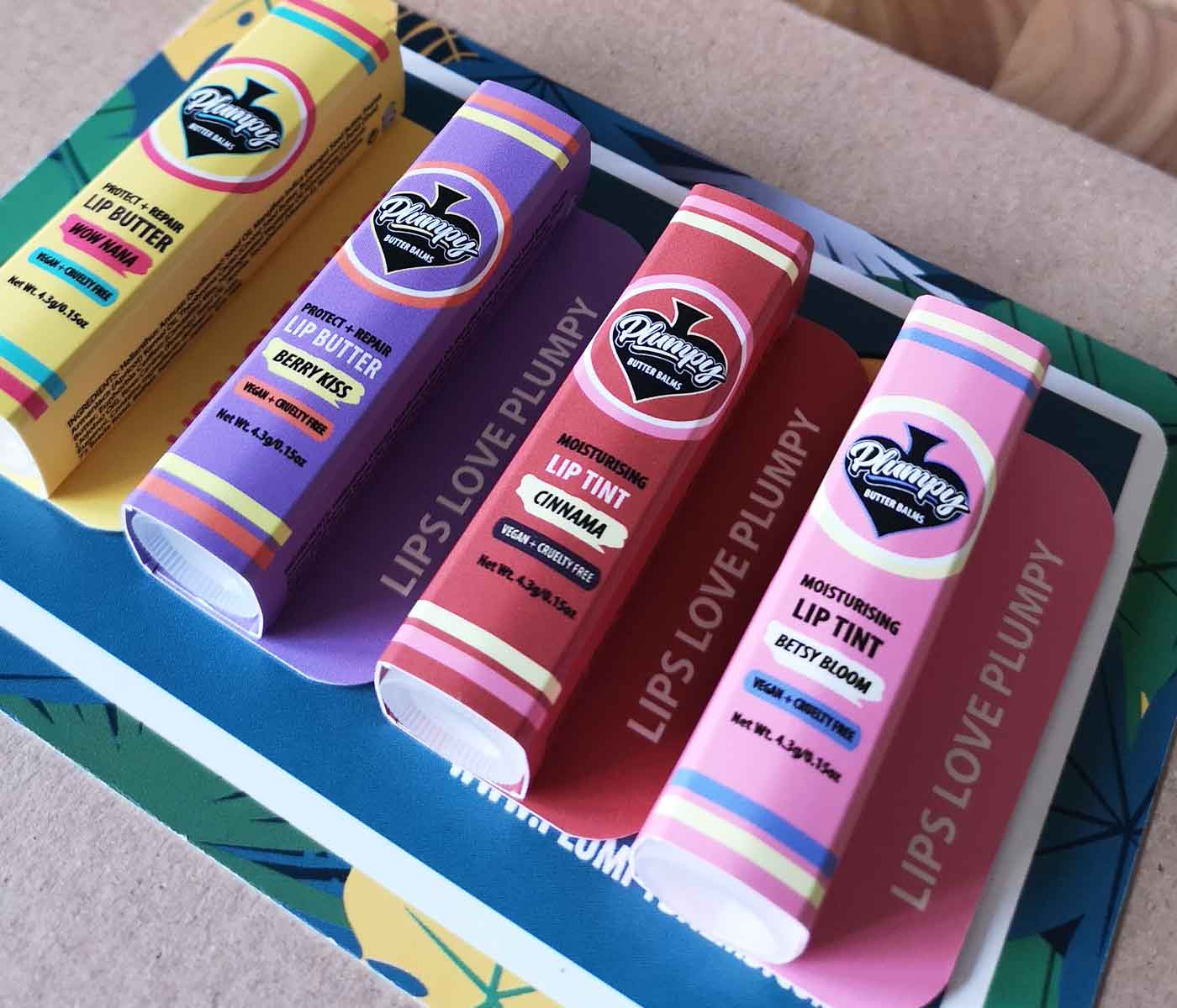 Plumpy Balms vegan lip balm gift set