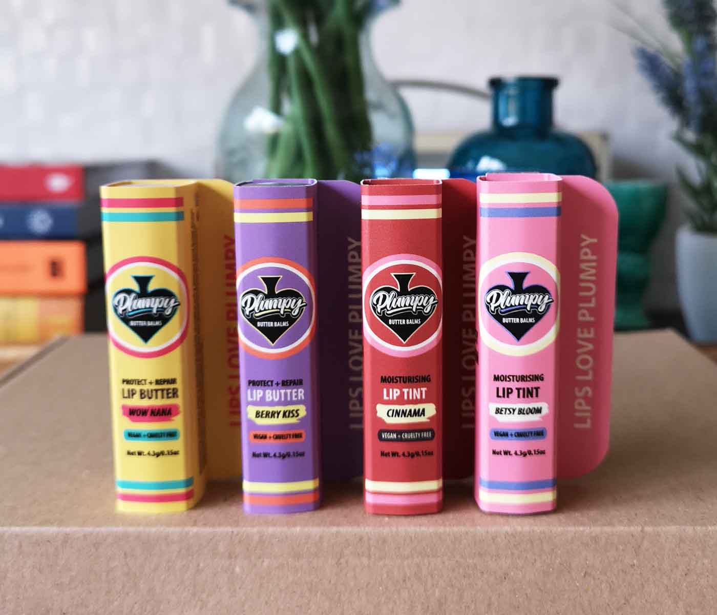 Plumpy Balms vegan lip balms