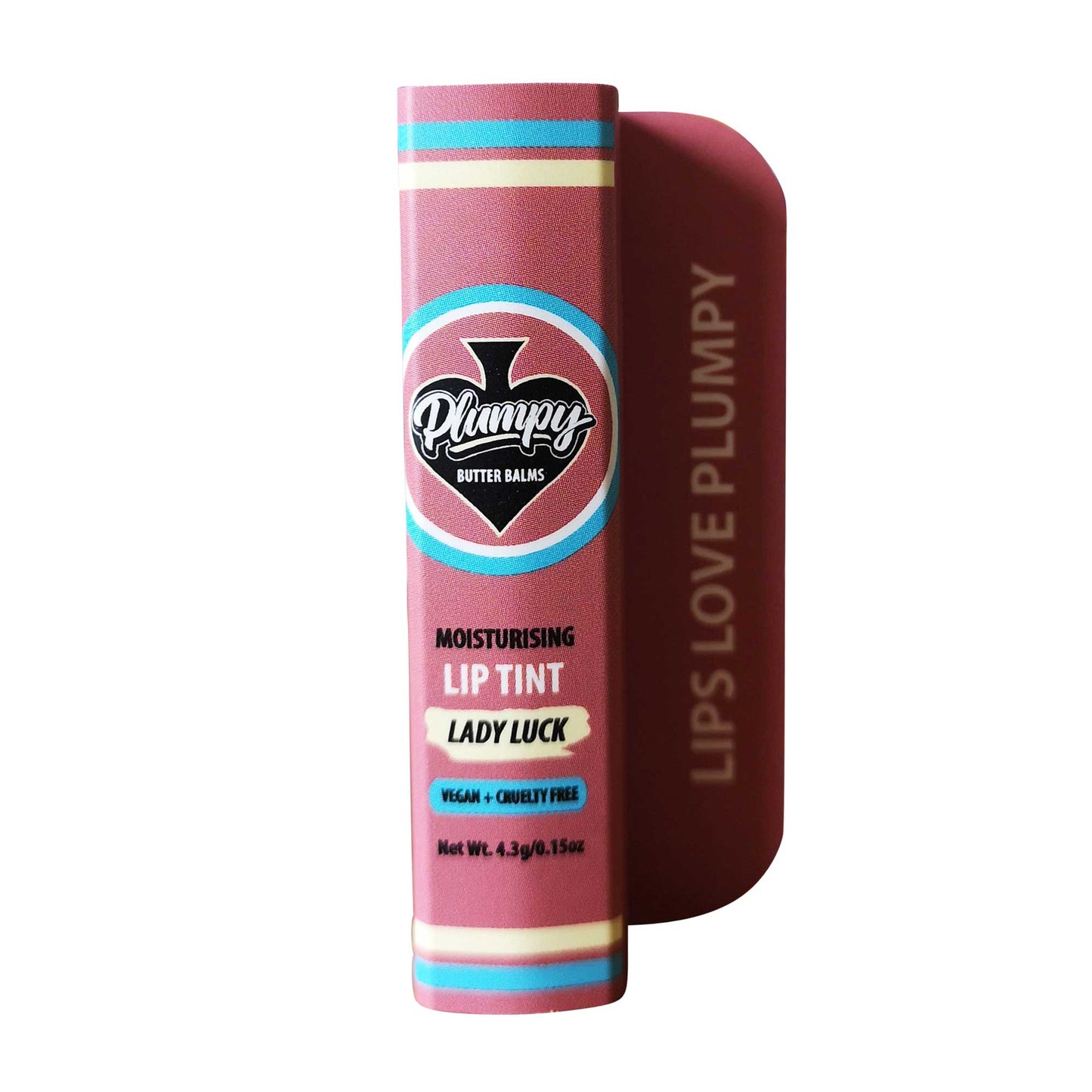 Plumpy Balms toffee brown lip tint nude look
