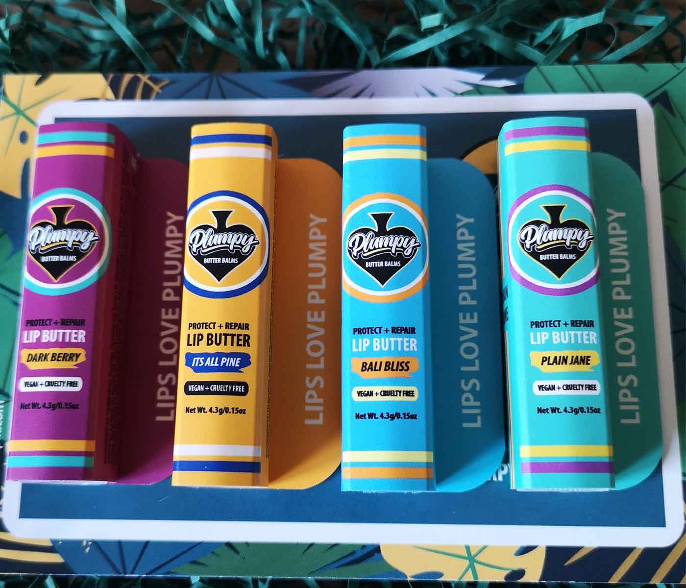 Plumpy Balms vegan lip balm gift set