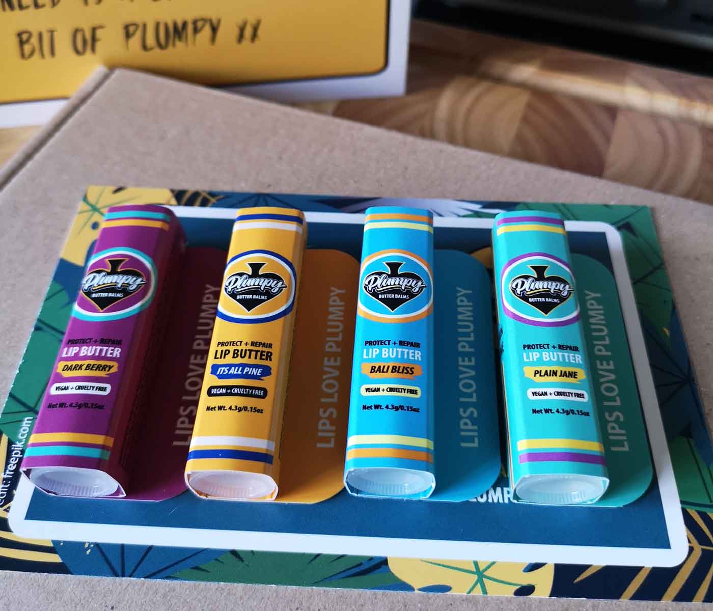 Plumpy Balms Vegan gift set