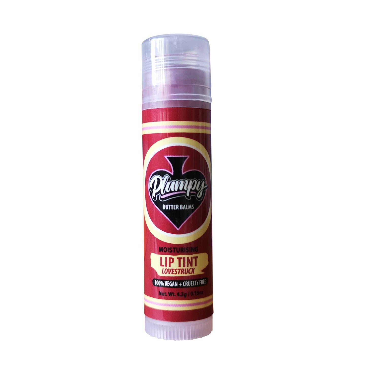 Plumpy Balms moisturising vegan coloured lip balm