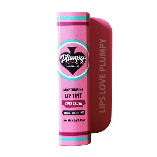 Load image into Gallery viewer, Plumpy Balms Cute Crush Vegan Lip Tint Coral Pink
