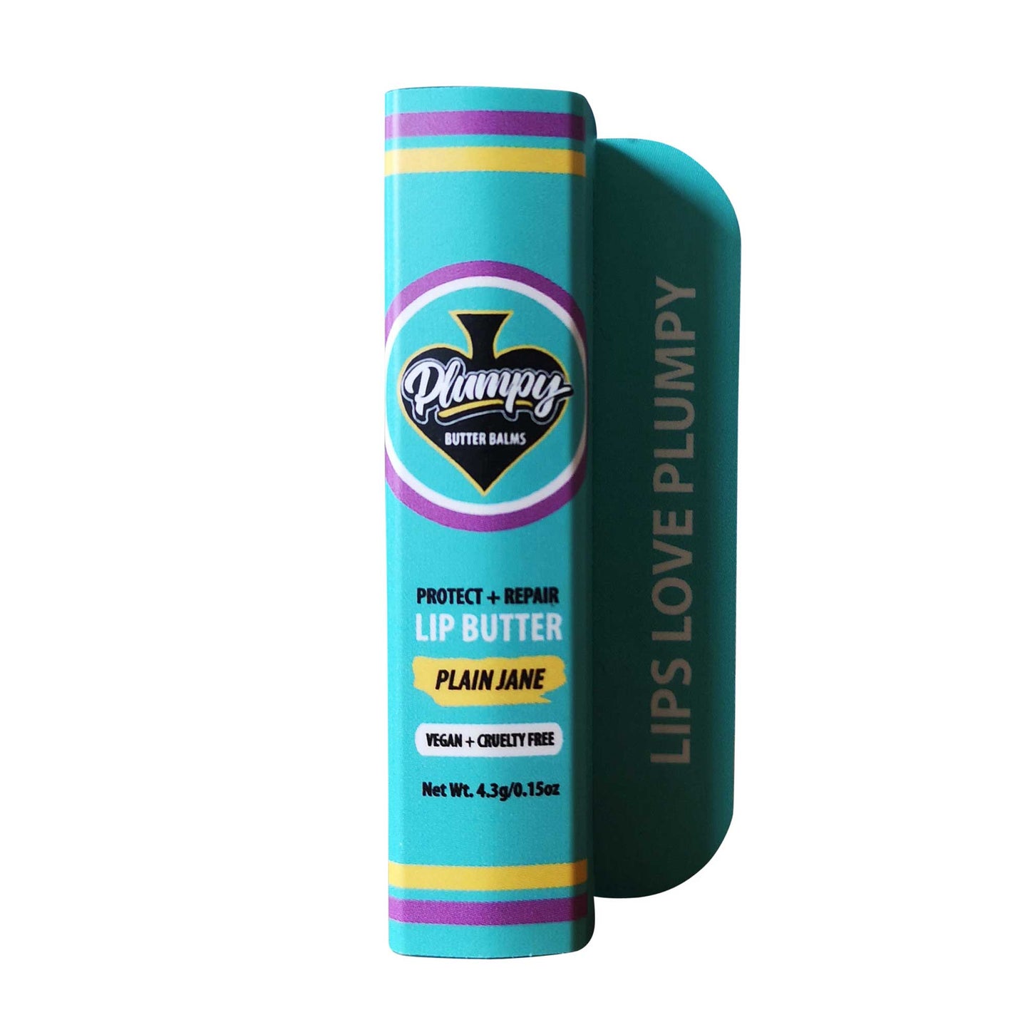 Plumpy Balms Plain Jane Unscented  Lip Balm for very dry chapped lips